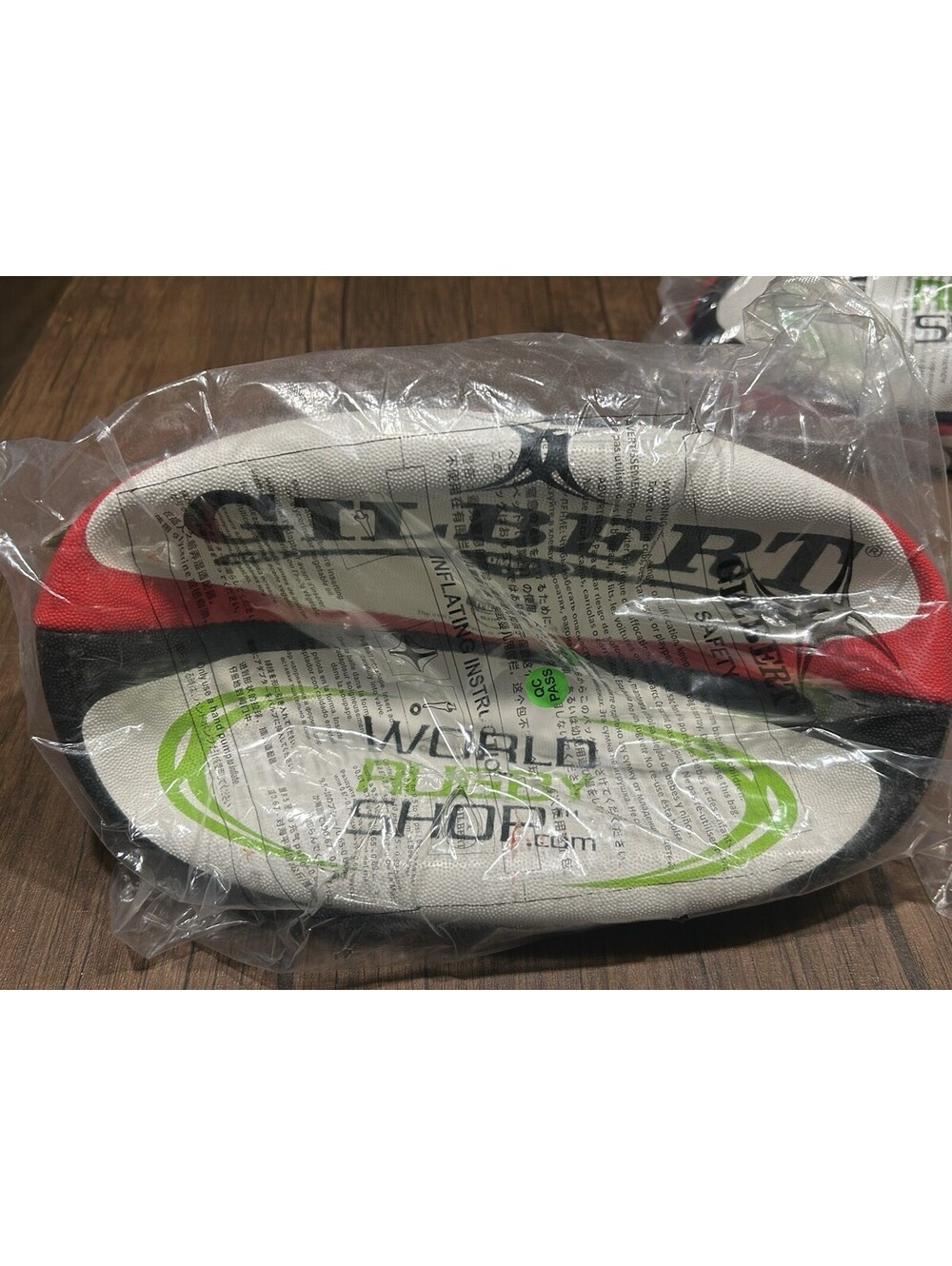 Gilbert Omega Size 5 Rugby Ball World Rugby Shop White Red Black New Sealed